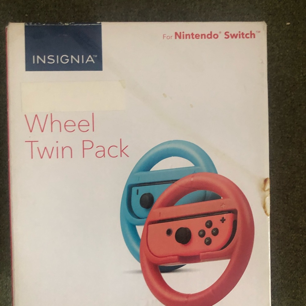 Nintendo switch steering wheels used twice